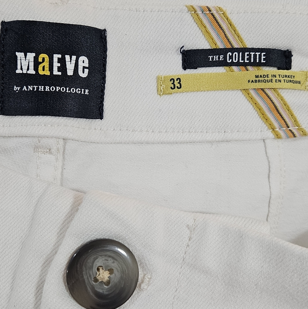 Anthropologie The Colette Crop Wide-Leg Jeans by Maeve Size 33 - Picture 7 of 11